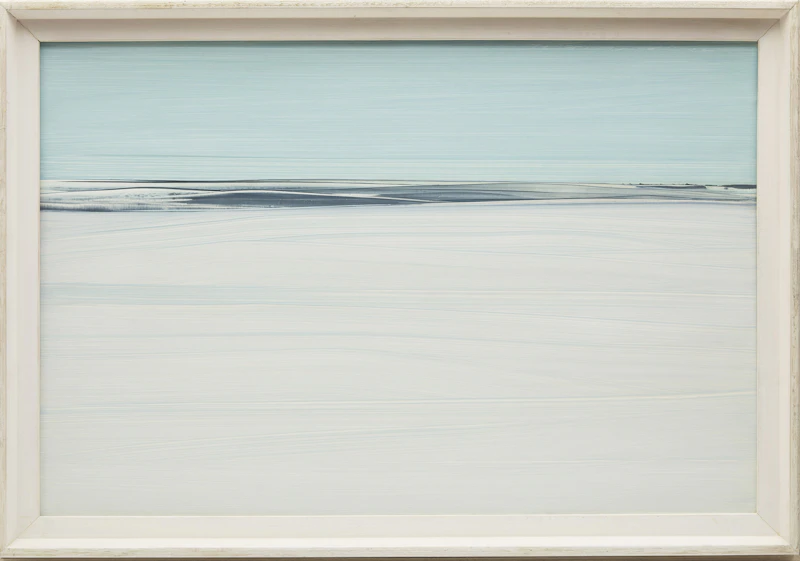Jacques Godefroy de Tonnancour, Snowscape, oil on board, 1962 - view 2