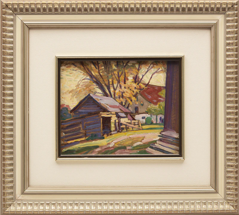 Peter Clapham Sheppard, The Old Shed, oil on board - view 2
