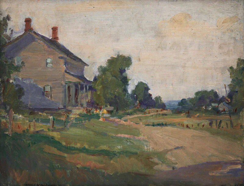 Country House and Road by Manly Edward MacDonald