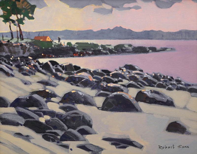 Point Pattern, August Saturna by Robert Genn