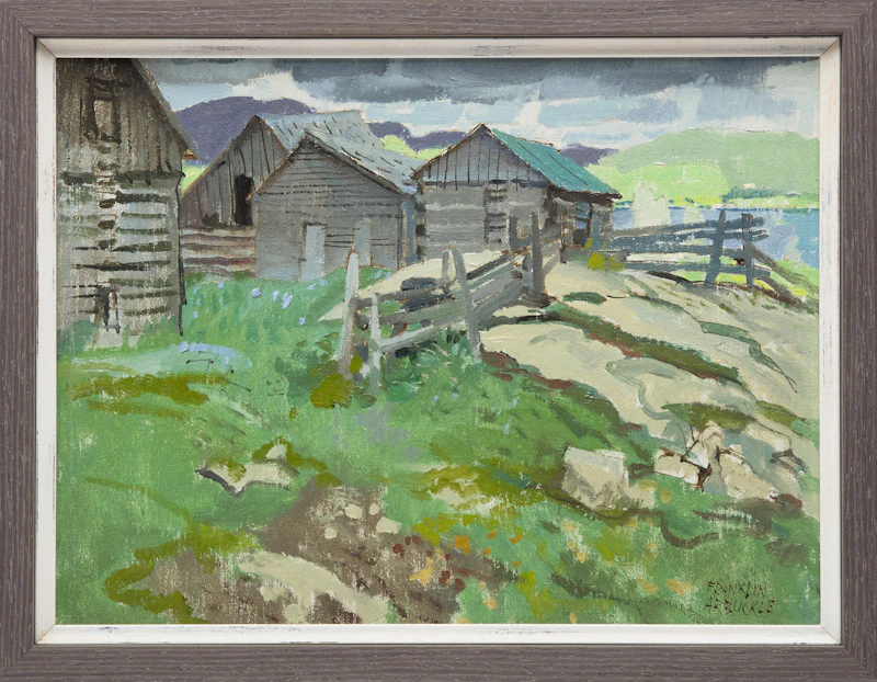 George Franklin Arbuckle, Barry’s Bay, Ontario, circa 1975, oil on canvas laid on board - view 2