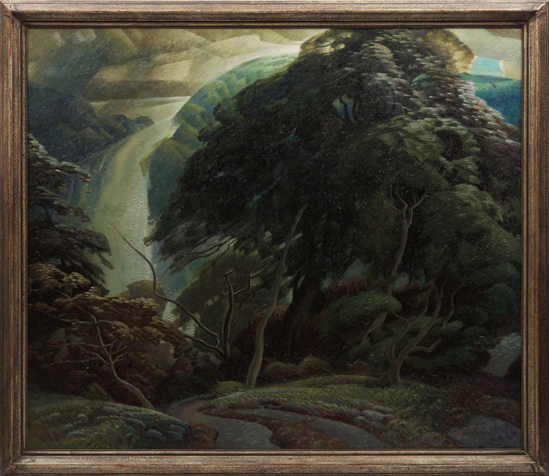 Lawrence Arthur Colley Panton, Summer Landscape, oil on canvas - view 2