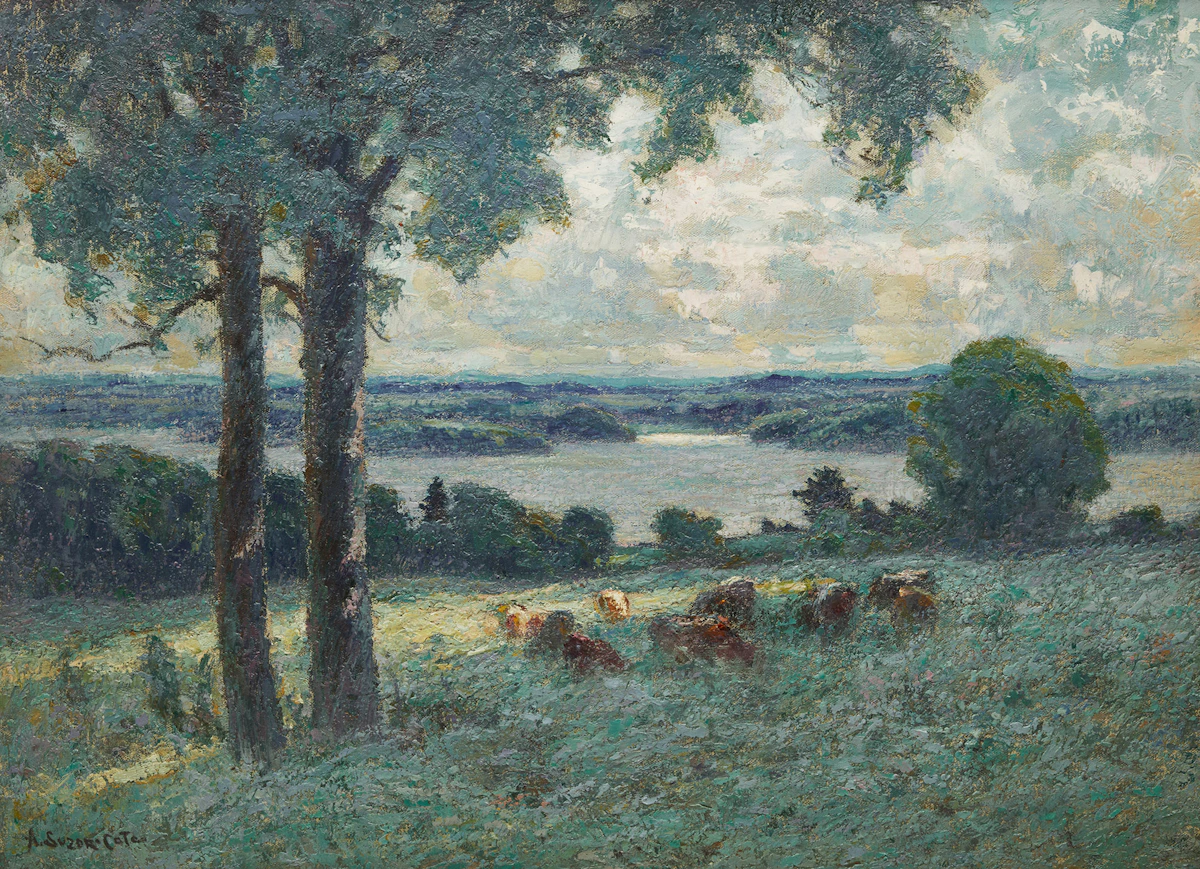 Marc-Aurèle de Foy Suzor-Coté, Pastorale, cantons de l’est, oil on canvas