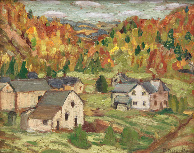 Frederick Grant Banting, Farm in Caledon, oil on board