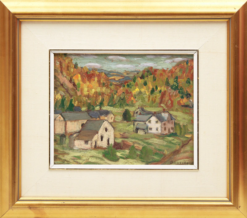 Frederick Grant Banting, Farm in Caledon, oil on board, 1928 - view 2