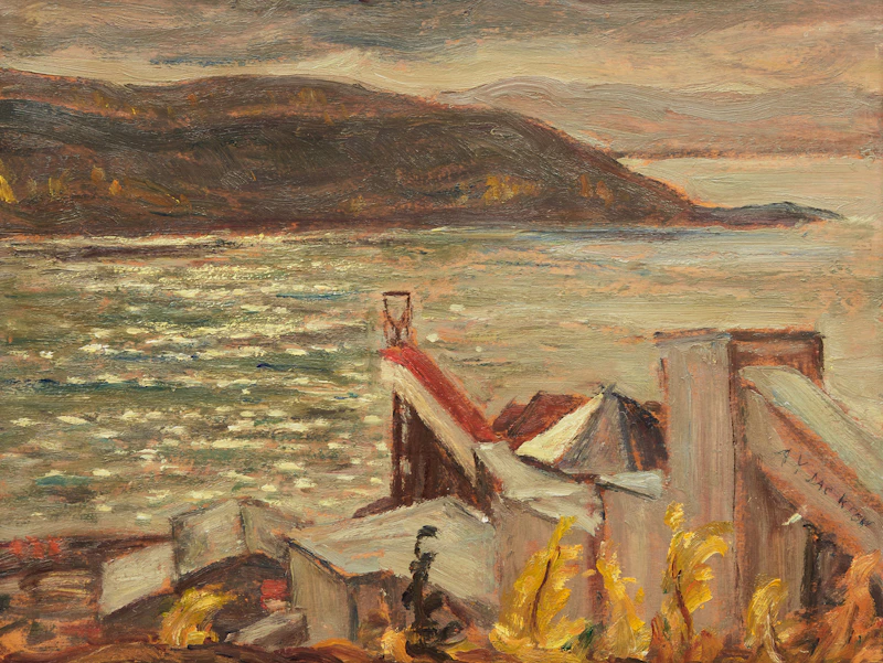 Alexander Young Jackson, Eldorado Mines, Great Bear Lake, oil on board