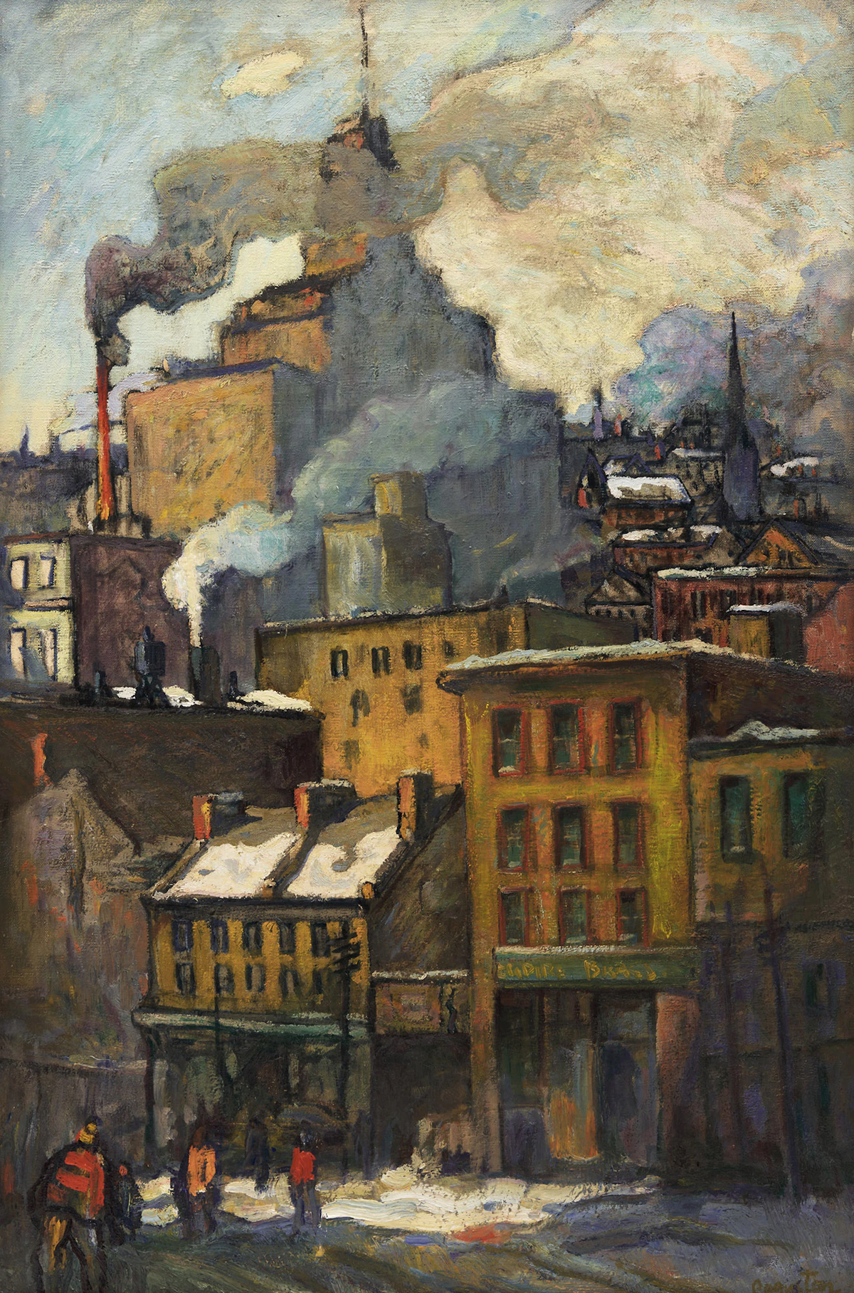 George Paginton, Empire Brass Store, circa 1932, oil on canvas