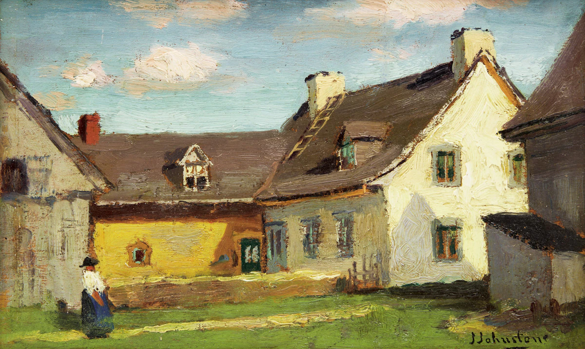 John Young Johnstone, Old Farm, St. Joachim, P.Q., oil on board