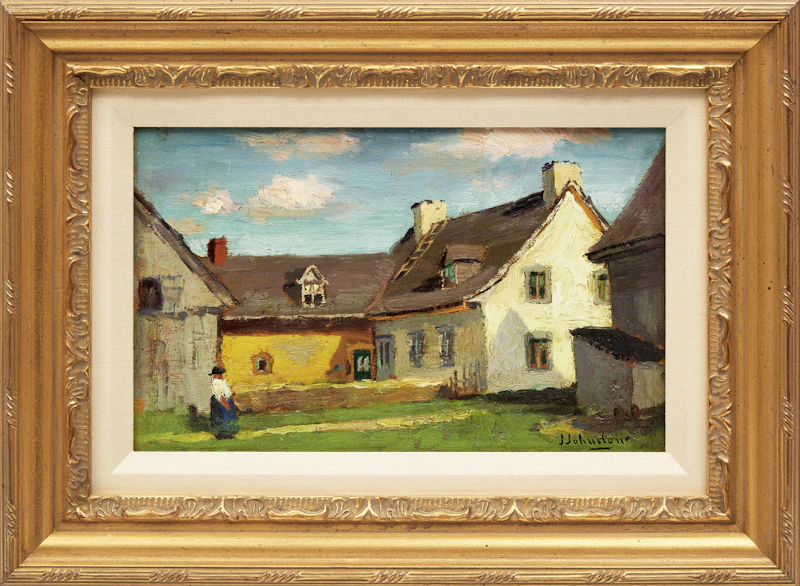 John Young Johnstone, Old Farm, St. Joachim, P.Q., oil on board - view 2