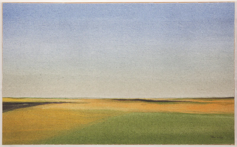 Takao Tanabe, The Prairies Sketch, D-75, acrylic on canvas - view 2