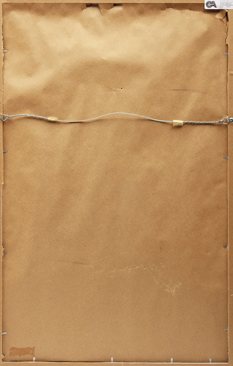 Oscar Cahén, Untitled (Rose), mixed media on paper, 1956 - view 3