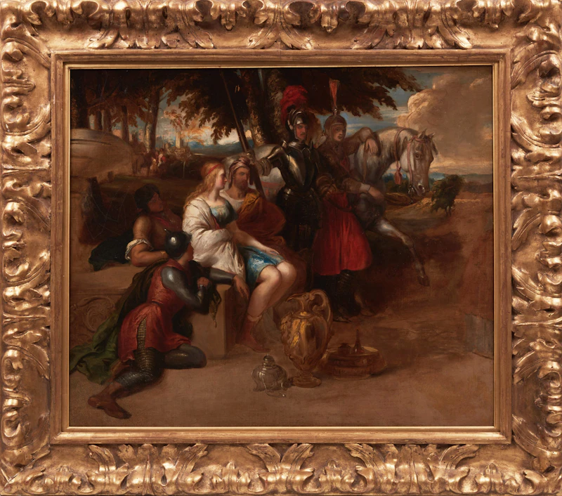 Daniel Maclise, Young Lovers Held Captive, oil on canvas, circa 1840 - view 2
