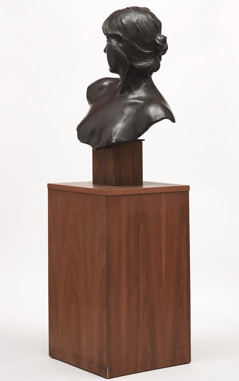 Emile Louis Jespers, Untitled (Female Bust), bronze - view 2
