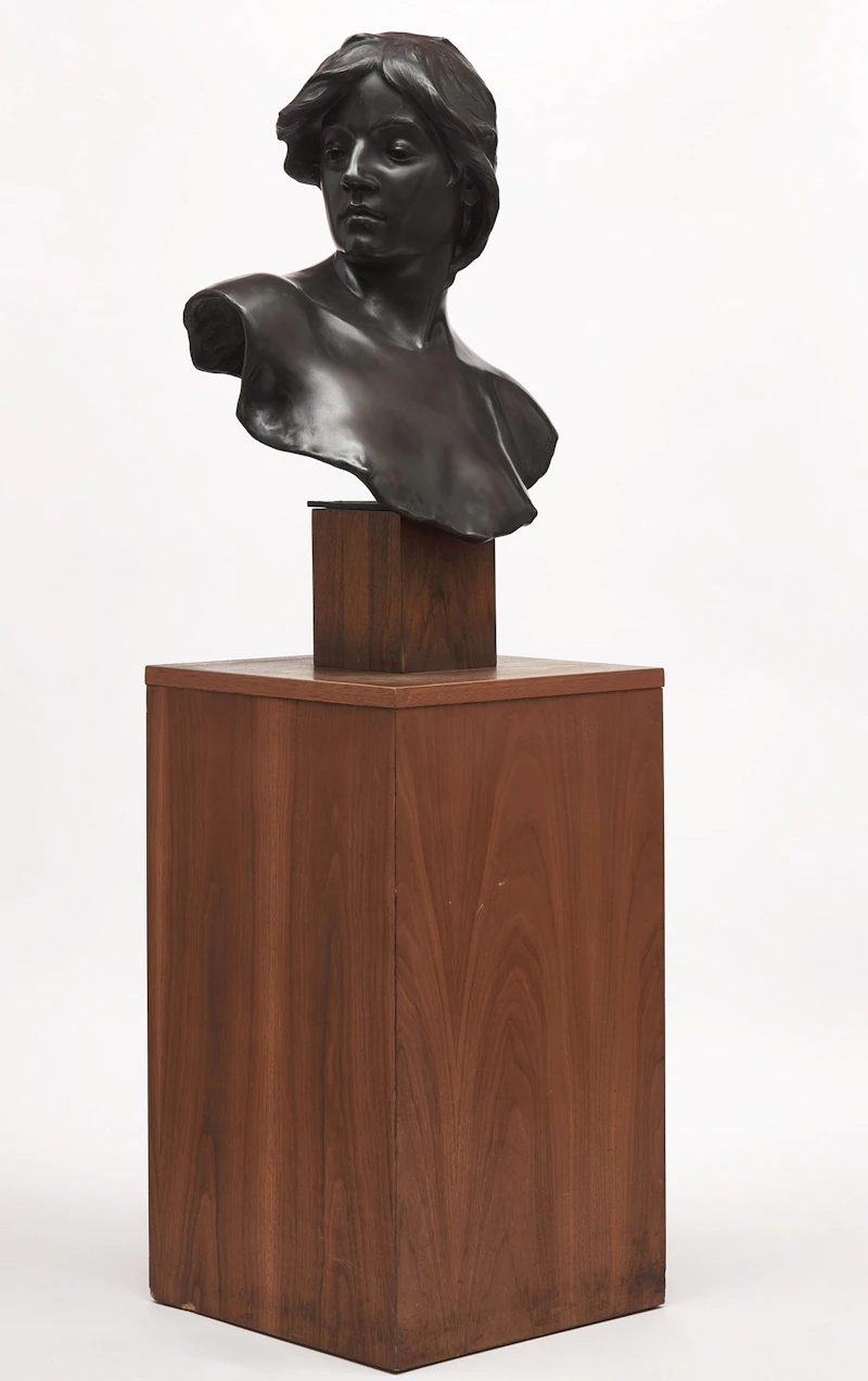 Emile Louis Jespers, Untitled (Female Bust), bronze - view 3