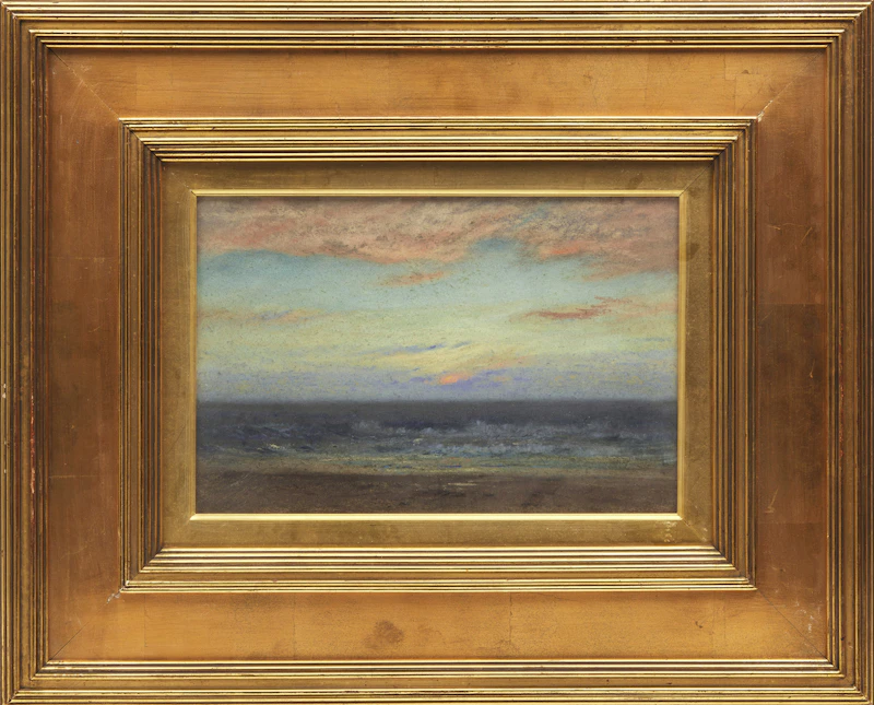 Dwight William Tryon, Sunset, pastel on paper, 1916 - view 2