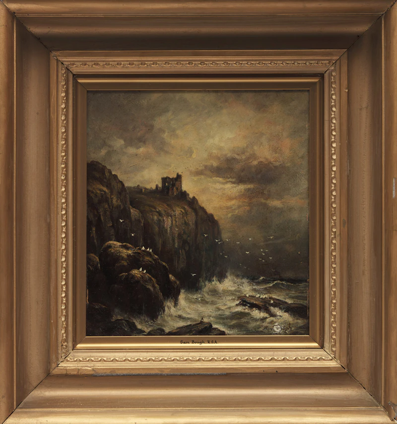 Samuel Bough, Shoreline with Crashing Waves, oil on board - view 2
