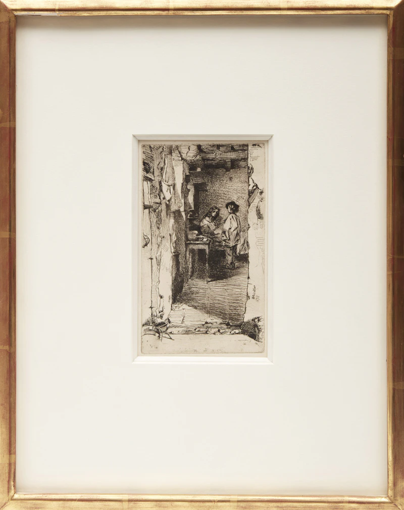 James Abbott McNeill Whistler, The Rag Gatherers (Kennedy 23V), etching, 1858 - view 2