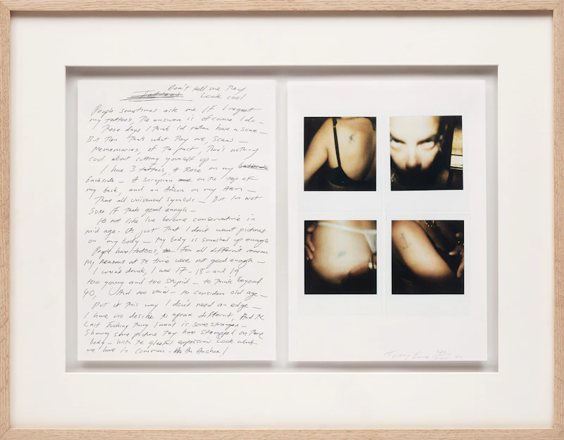 Tracey Emin, Tattoo, colour inkjet print, 2002 - view 2