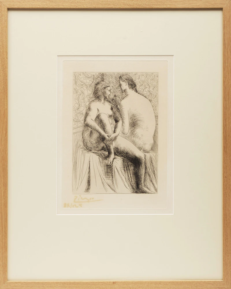 Pablo Picasso, Deux femmes nues II (Bloch 132, Baer 199), etching on wove paper, 1930 - view 2