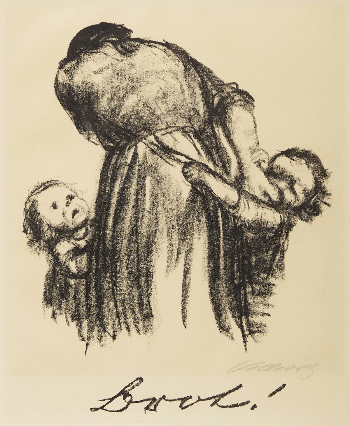 Käthe Kollwitz, Brot! (Klipstein 196; Knesebeck 208), lithograph