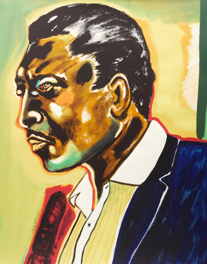 John Coltrane, Dexter Gordon and Oscar Peterson by Frederick James Brown