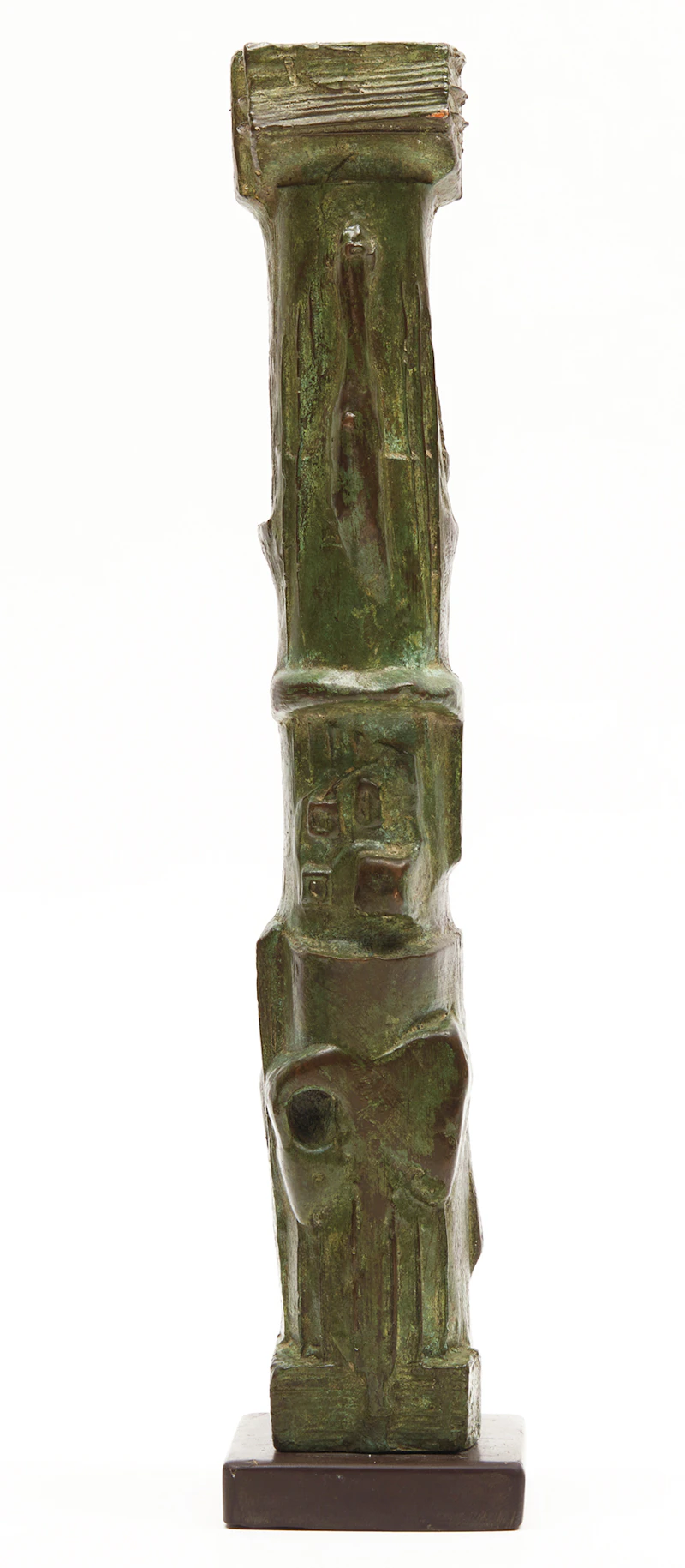 Henry Moore, Upright Motive No. 4 (LH 381), green patinated bronze, circa 1955 - view 2