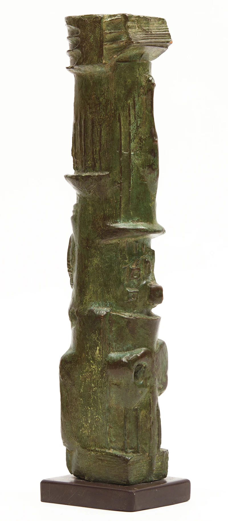 Henry Moore, Upright Motive No. 4 (LH 381), green patinated bronze, circa 1955 - view 3
