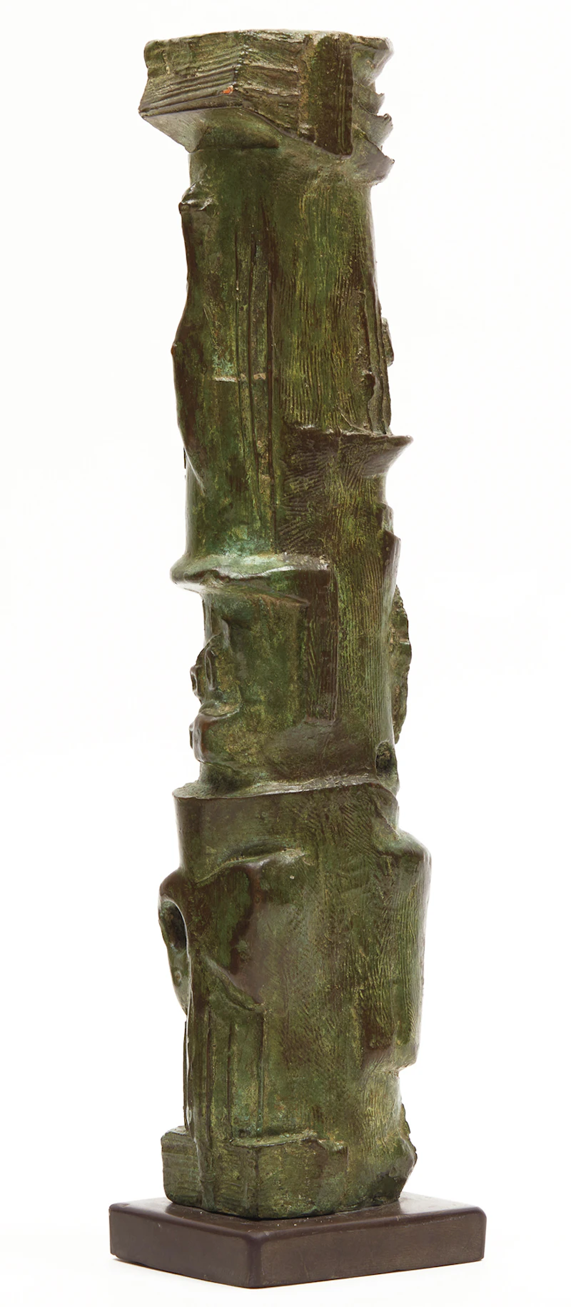 Henry Moore, Upright Motive No. 4 (LH 381), green patinated bronze, circa 1955 - view 4