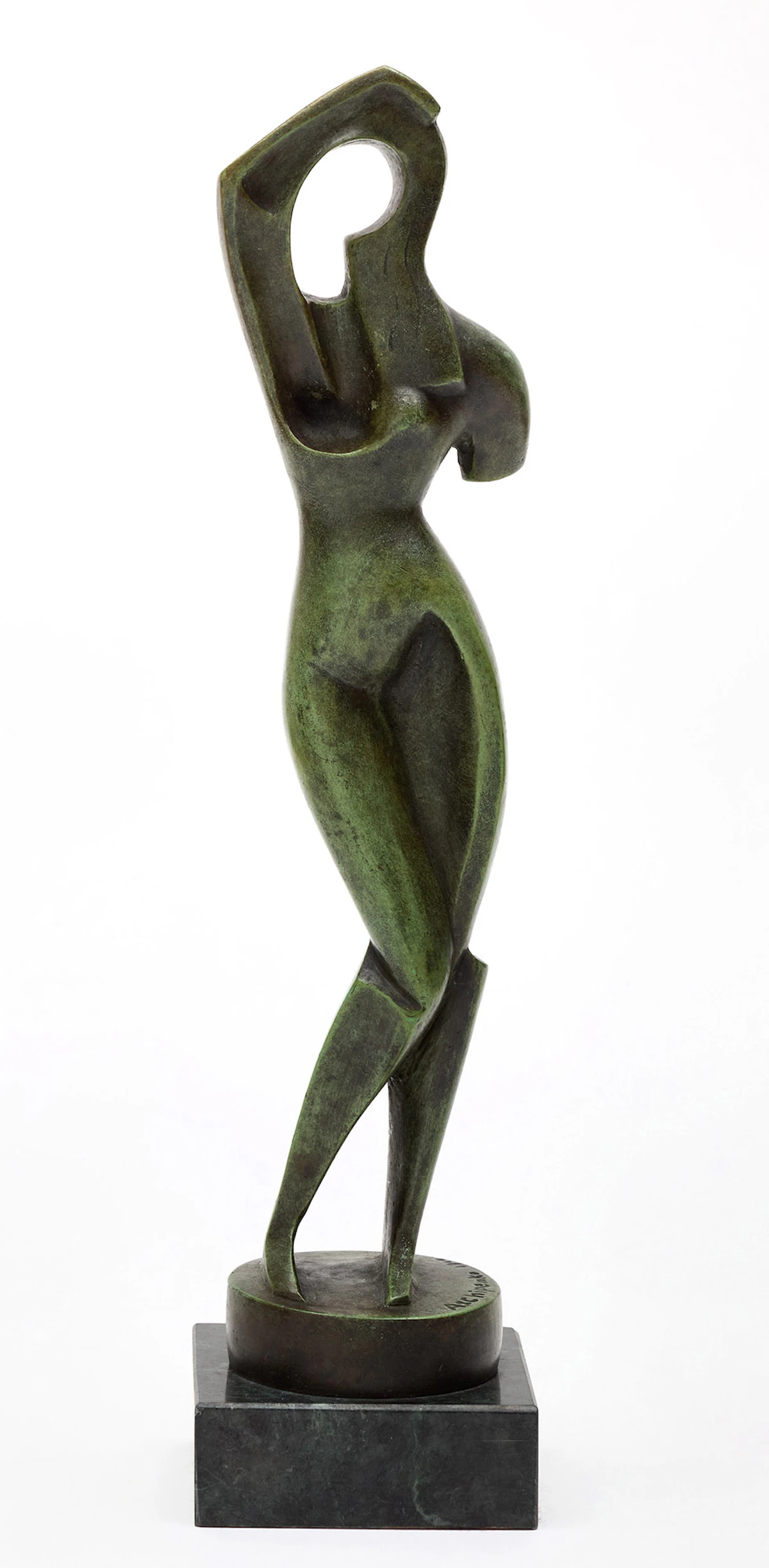 After Alexander Archipenko, Woman Combing Her Hair, bronze, 1914