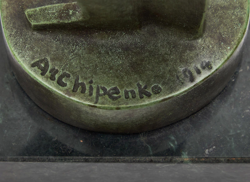 After Alexander Archipenko, Woman Combing Her Hair, bronze, 1914 - view 5