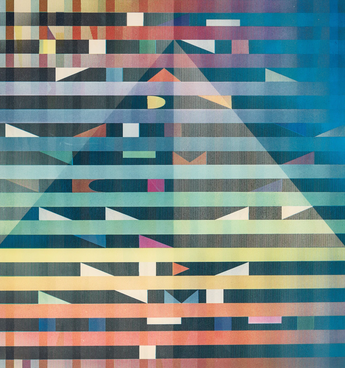Yaacov Agam, Star of David, colour agamograph