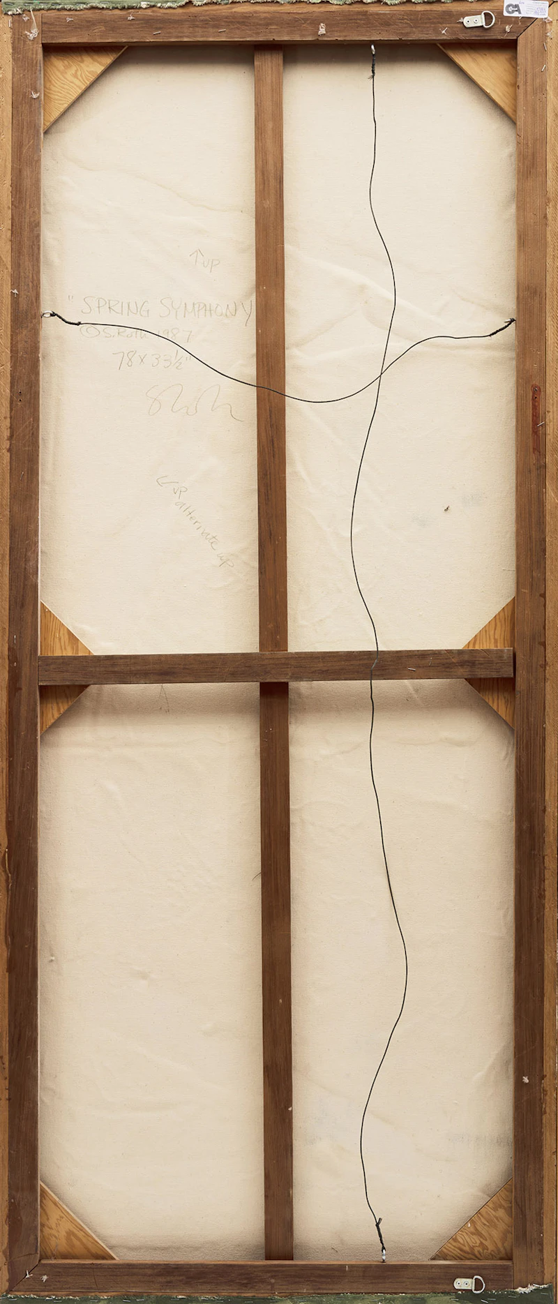 Susan Roth, Spring Symphony, oil and mixed media on canvas, 1987 - view 3