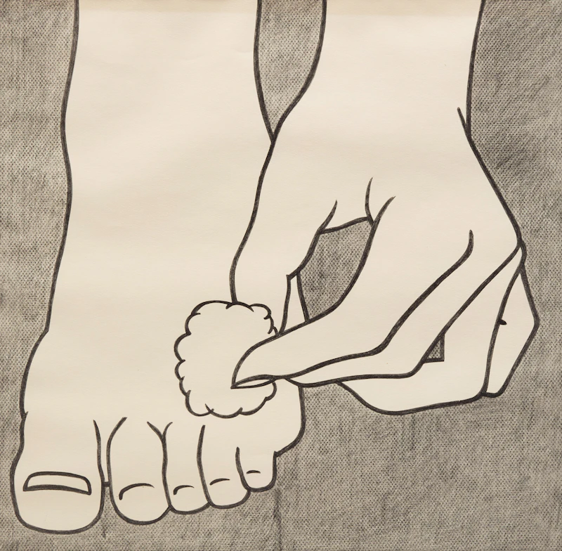 Foot Medication Poster (Corlett App. 3) by Roy Lichtenstein