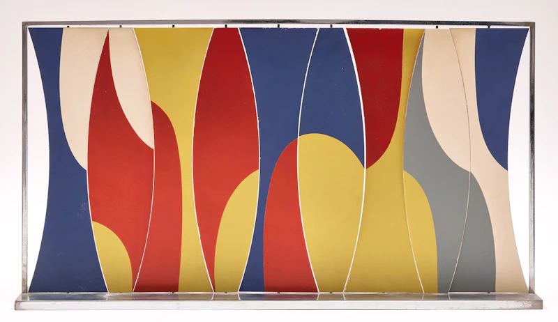 Perforated Space Divider Screen Maquette by Herbert Bayer