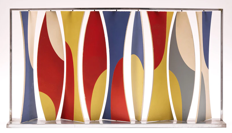 Herbert Bayer, Perforated Space Divider Screen Maquette, colour plastic and metal - view 2