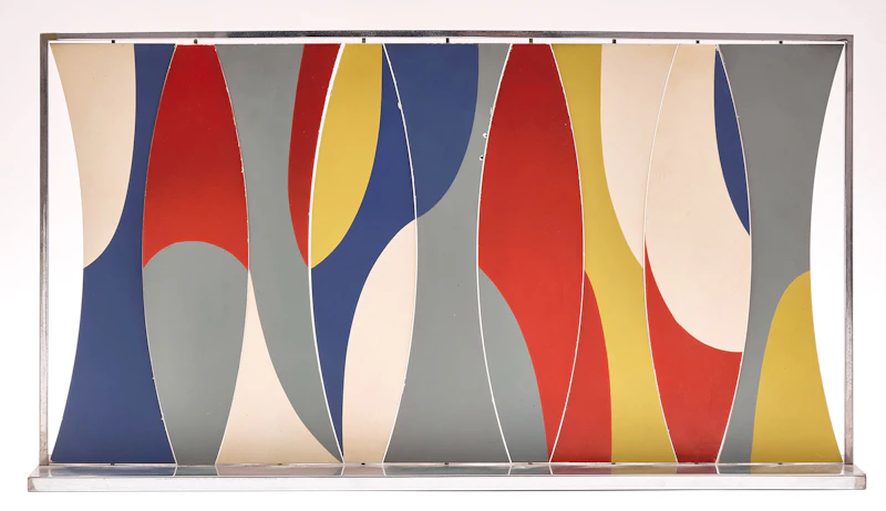 Herbert Bayer, Perforated Space Divider Screen Maquette, colour plastic and metal - view 3