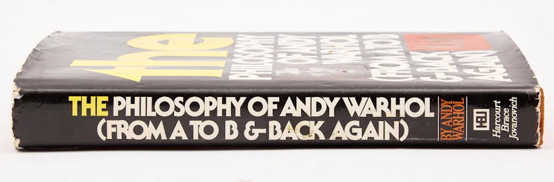Andy Warhol, The Philosophy of Andy Warhol (From A to B and Back Again), 1 book - view 3