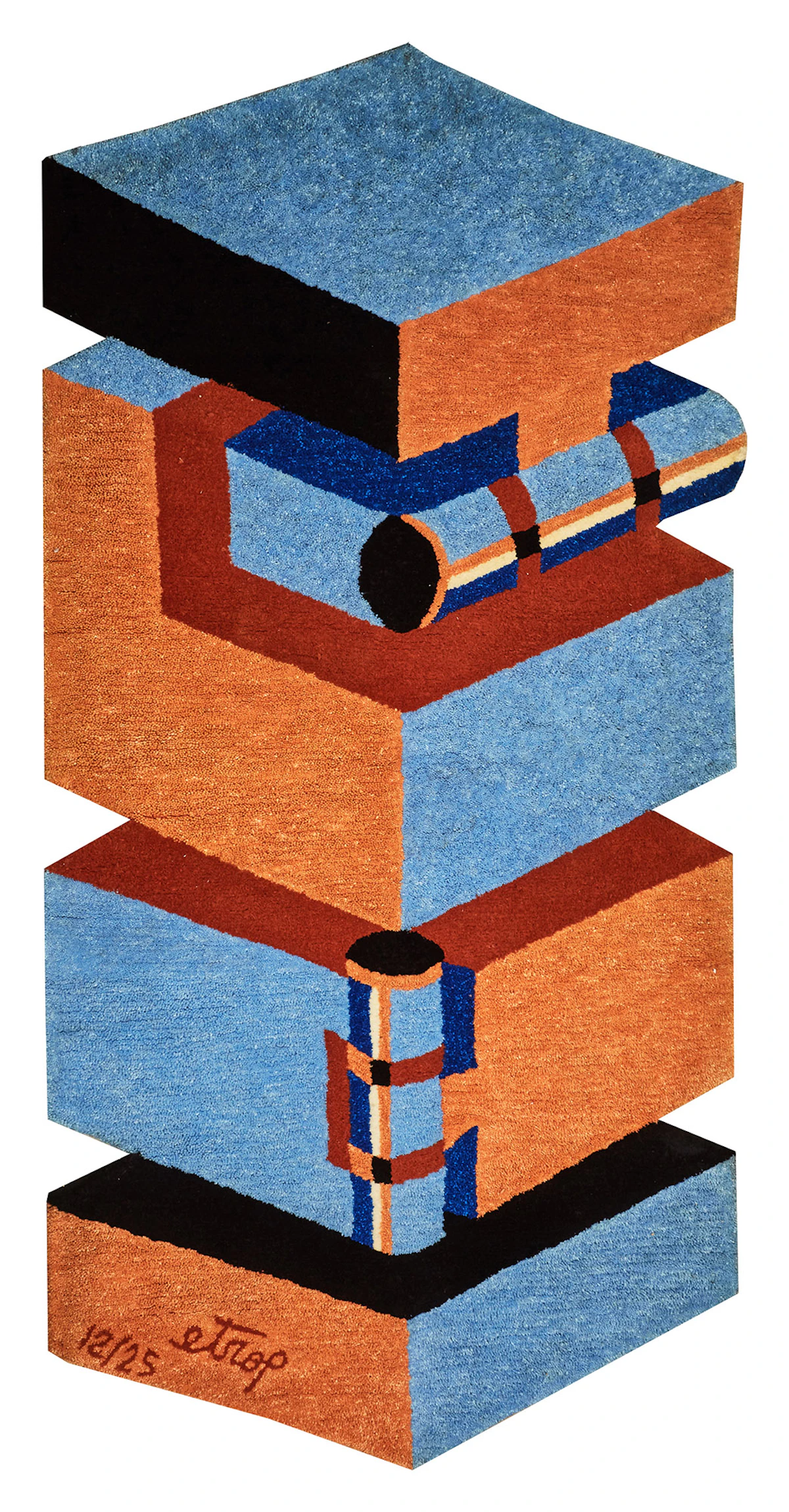 Sorel Etrog, Untitled Tapestry, acrylic fibre tapestry, 1976