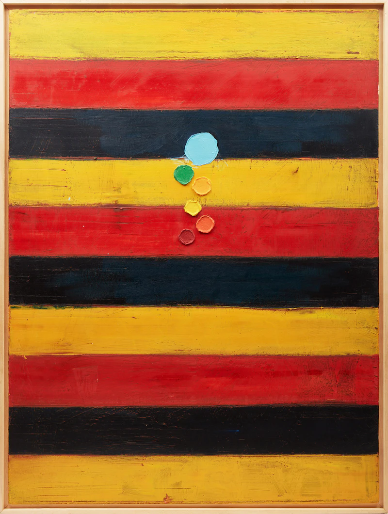 Michael Adamson, The Friendly German, oil on canvas, 2001 - view 2