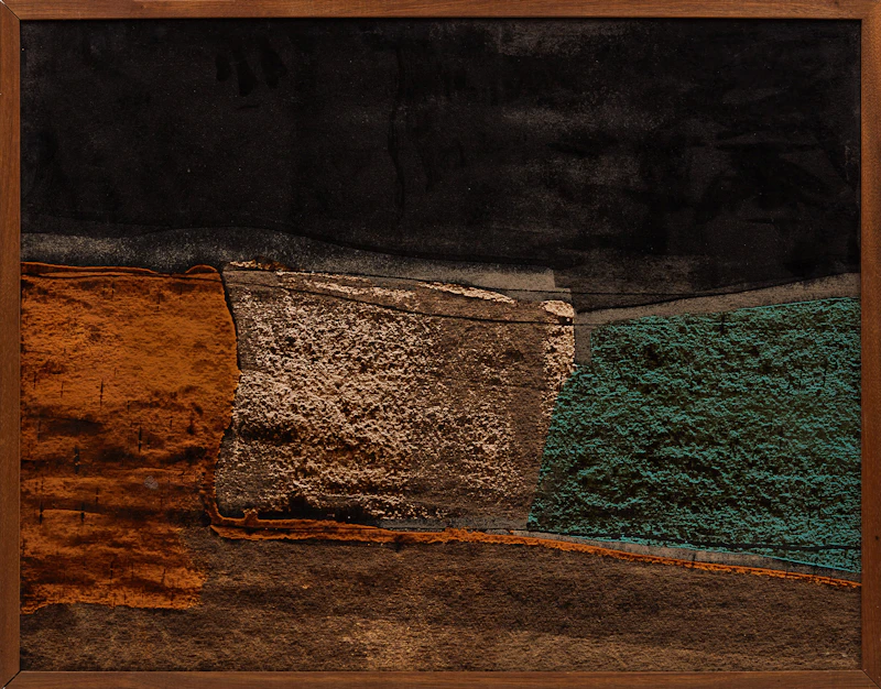 Kenneth Campbell Lochhead, Dark Tone Landscape, enamel on board - view 2