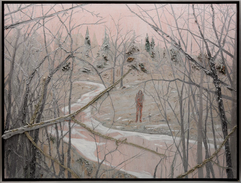 Kim Dorland, Untitled, oil on canvas laid on board, 2012 - view 2