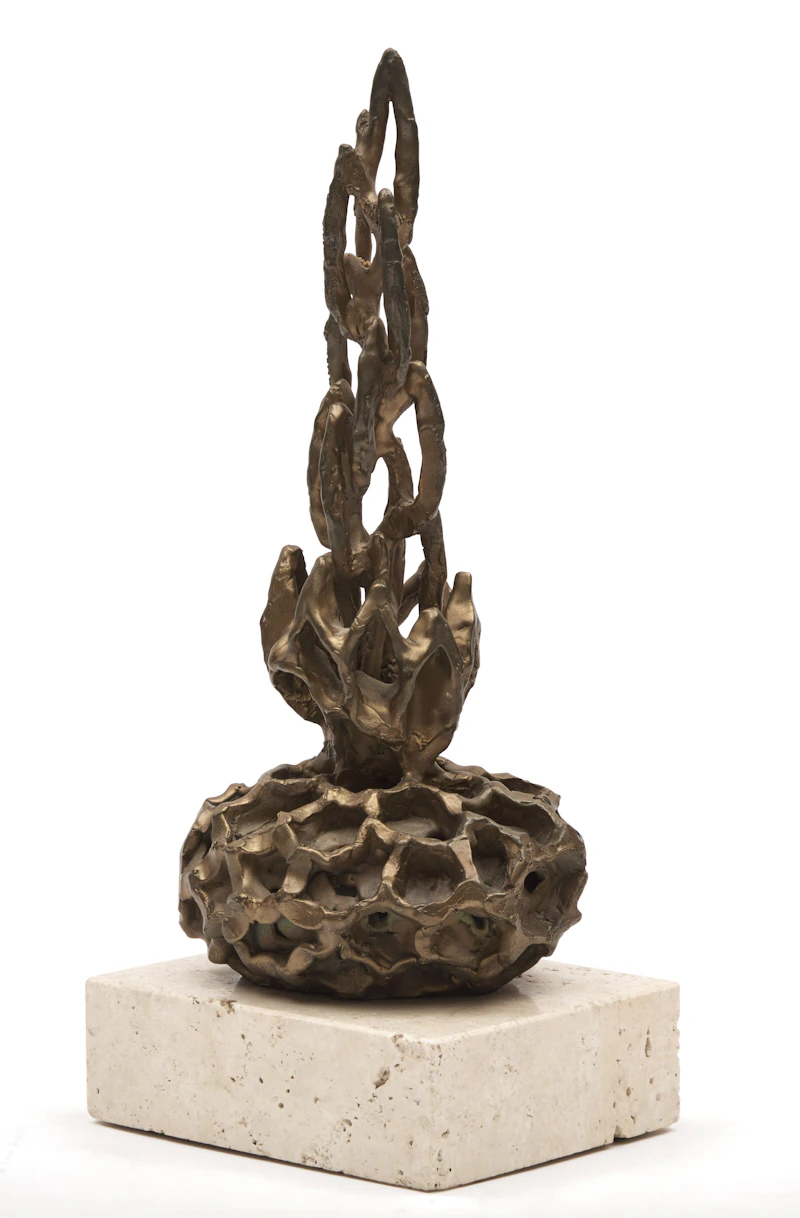 Tony Stapells, Germination, bronze on stone base, 1967 - view 3