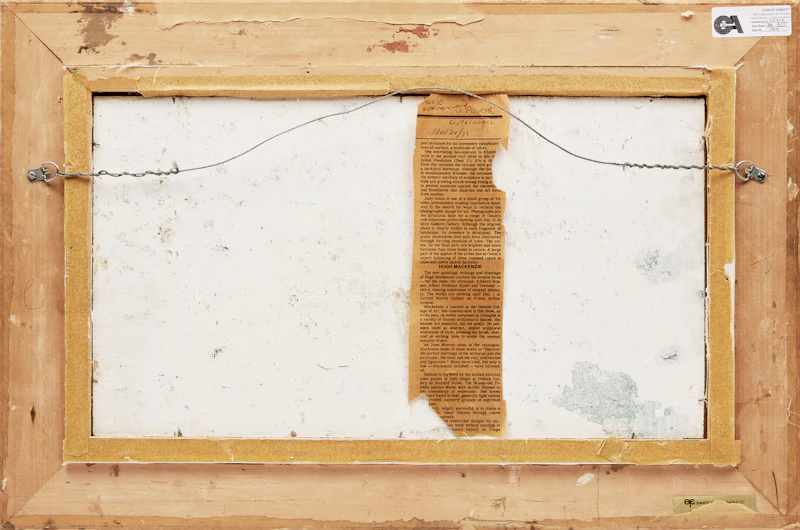 Hugh Seaforth Mackenzie, Untitled (Blowing Bubblegum), 1978, oil on board - view 3