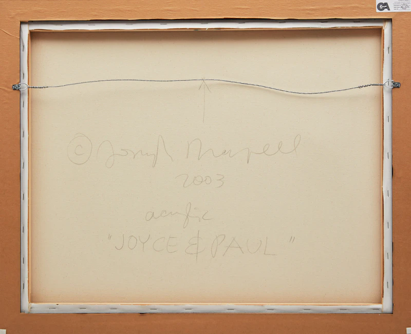 Joseph Drapell, Joyce & Paul, acrylic on canvas, 2003 - view 3