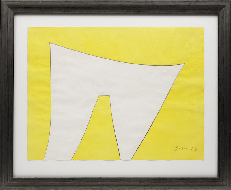 Peter  Winchell Sager, Untitled, gouache on paper, 1967 - view 2