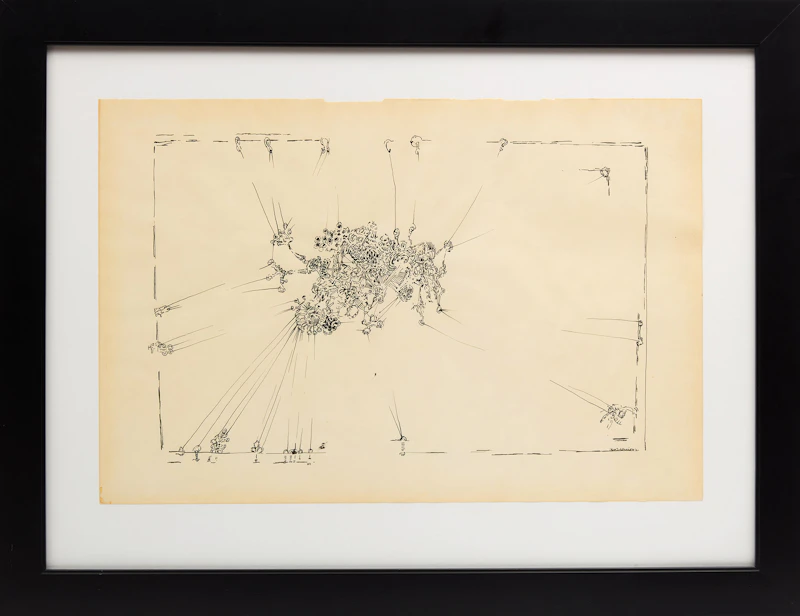 Don Jean-Louis, Untitled, ink on paper, 1962 - view 2
