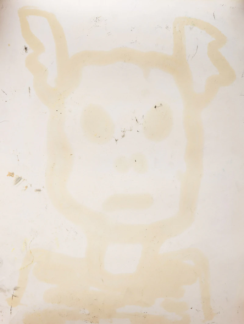 John Scott, Floating Bunny; Louise; Untitled (Bunny); Spiral Eye; Untitled (Face with Bunny Ears), five mixed media works - view 10
