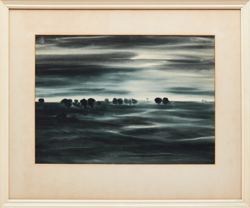 Kazuo Nakamura, Untitled (Twilight), watercolour, 1959 - view 2