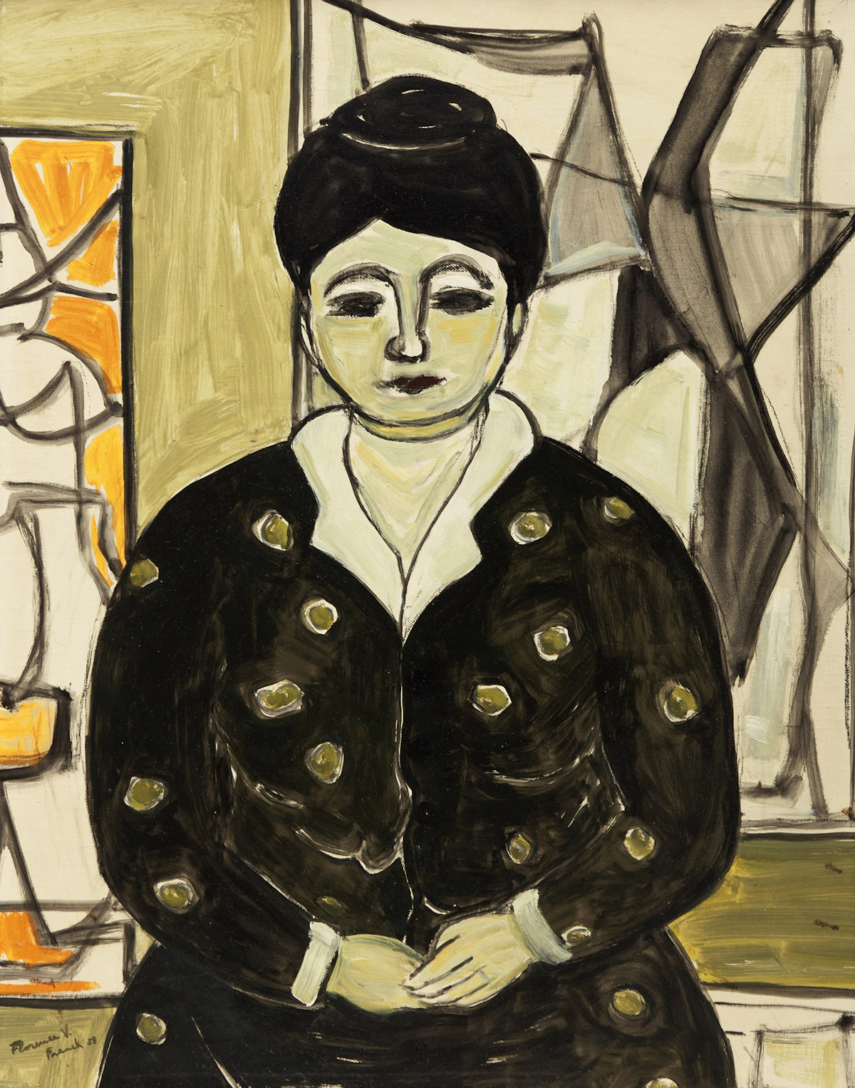 Florence Vale, The Painter, oil on board, 1958