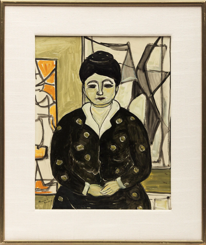 Florence Vale, The Painter, oil on board, 1958 - view 2
